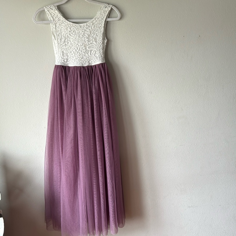 Dusty Pink Sleeveless Maxi, size 10/11 year